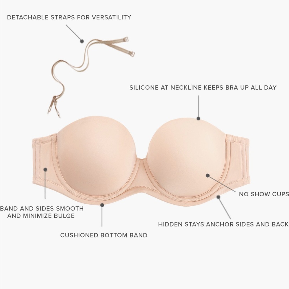 Wacoal Red Carpet Strapless Convertible Underwire Bra - Picture 6 of 6